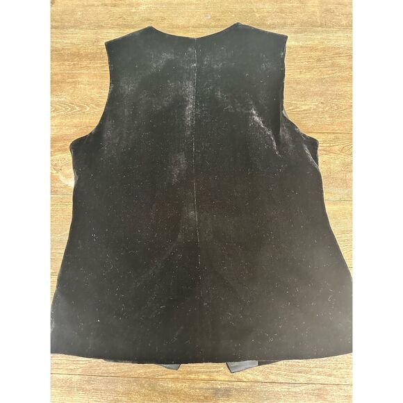 Vintage Ann Taylor Petites velvet vest with buttons, size 12P - Picture 5 of 7